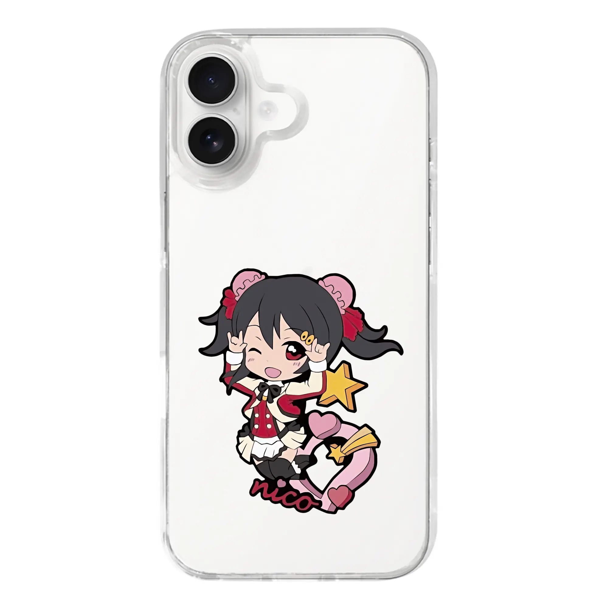 Love Live! グッズ,矢澤にこ - iPhone 17シリーズ 透明スマホケース – 薄型・耐衝撃・精密フィット保護カバー